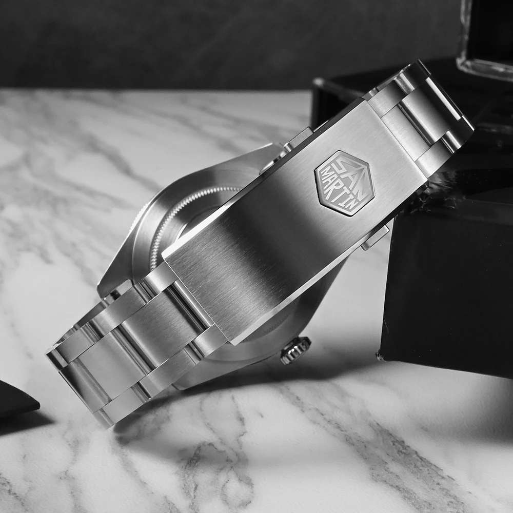 San Martin Upgraded V2 BB58 6200 Limited Edition Watch 120 Clicks Matte Bezel NH35 Automatic Mechanical Wristwatches Sapphire Mechanical watch