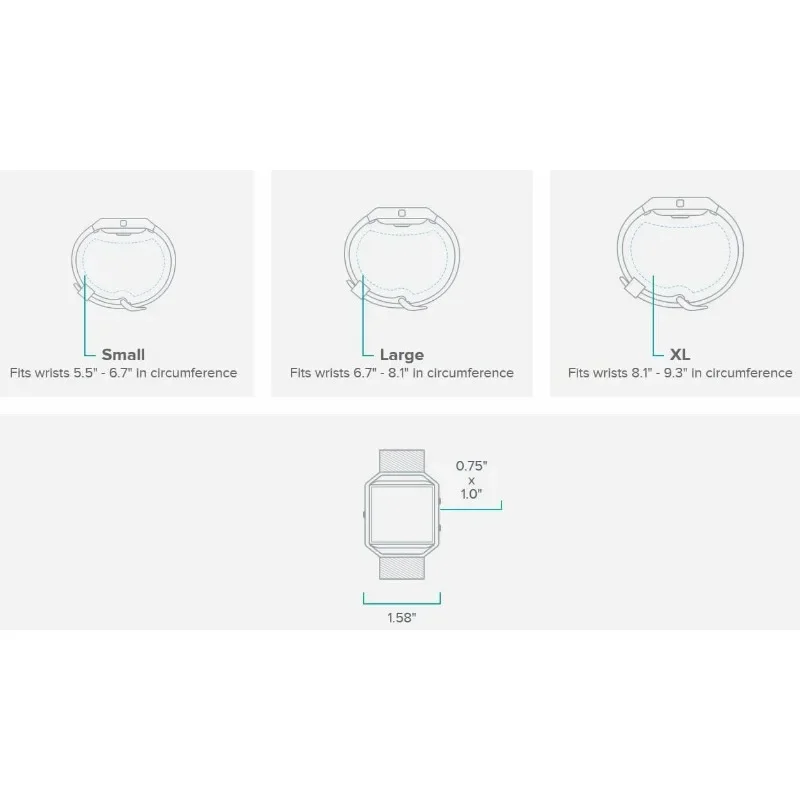 Fitbit Blaze Smart Fitness Watch with Time Display, Black