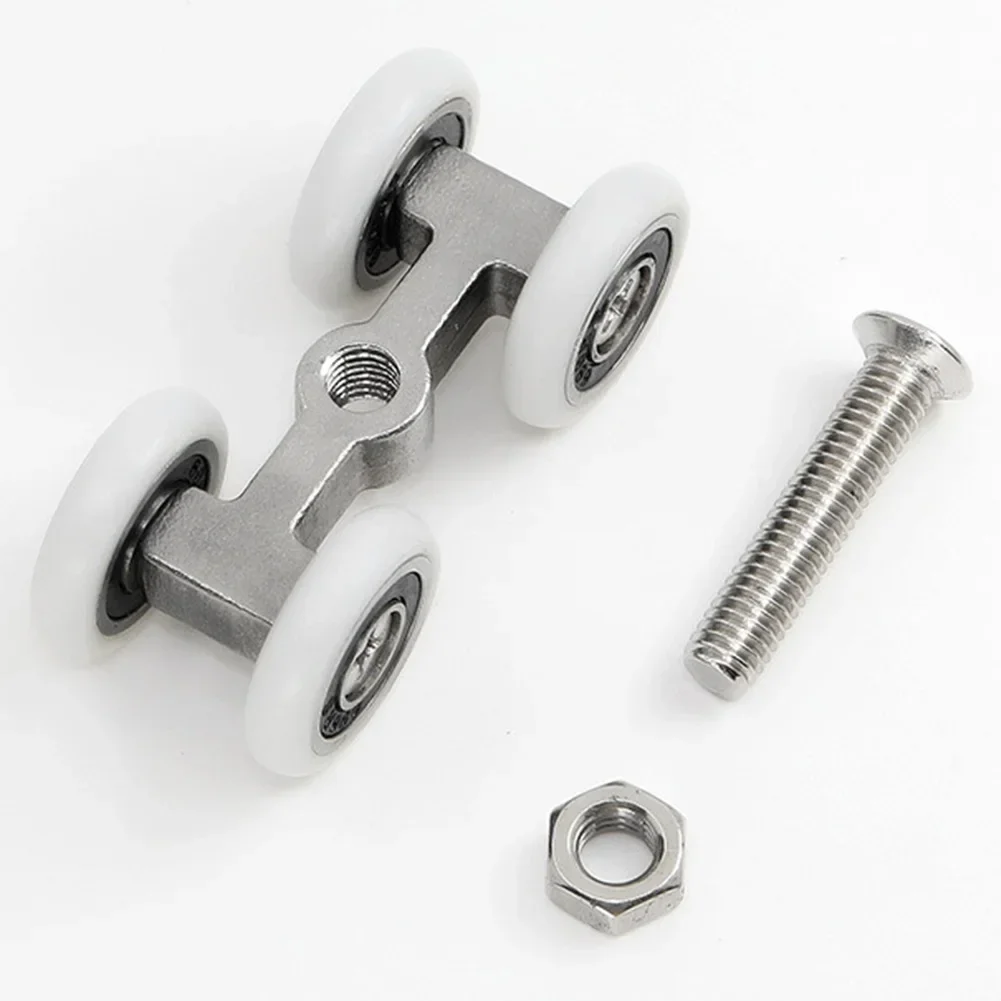 Sliding Door Roller Load Bearing Hanging Wheels Shower Glass Door Roller Bathroom Cabinet Runners Wheels Pulleys Home Hardware