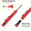 Mechanical Woodworking Pencil With Cap And 2.8mm Lead Solid Deep Hole Woodworking Mechanical Pencil Marker For Architects 6