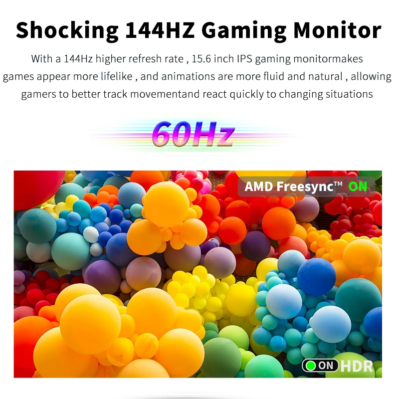 FHD Portable 15.6inch Monitor for Laptop and Gaming
