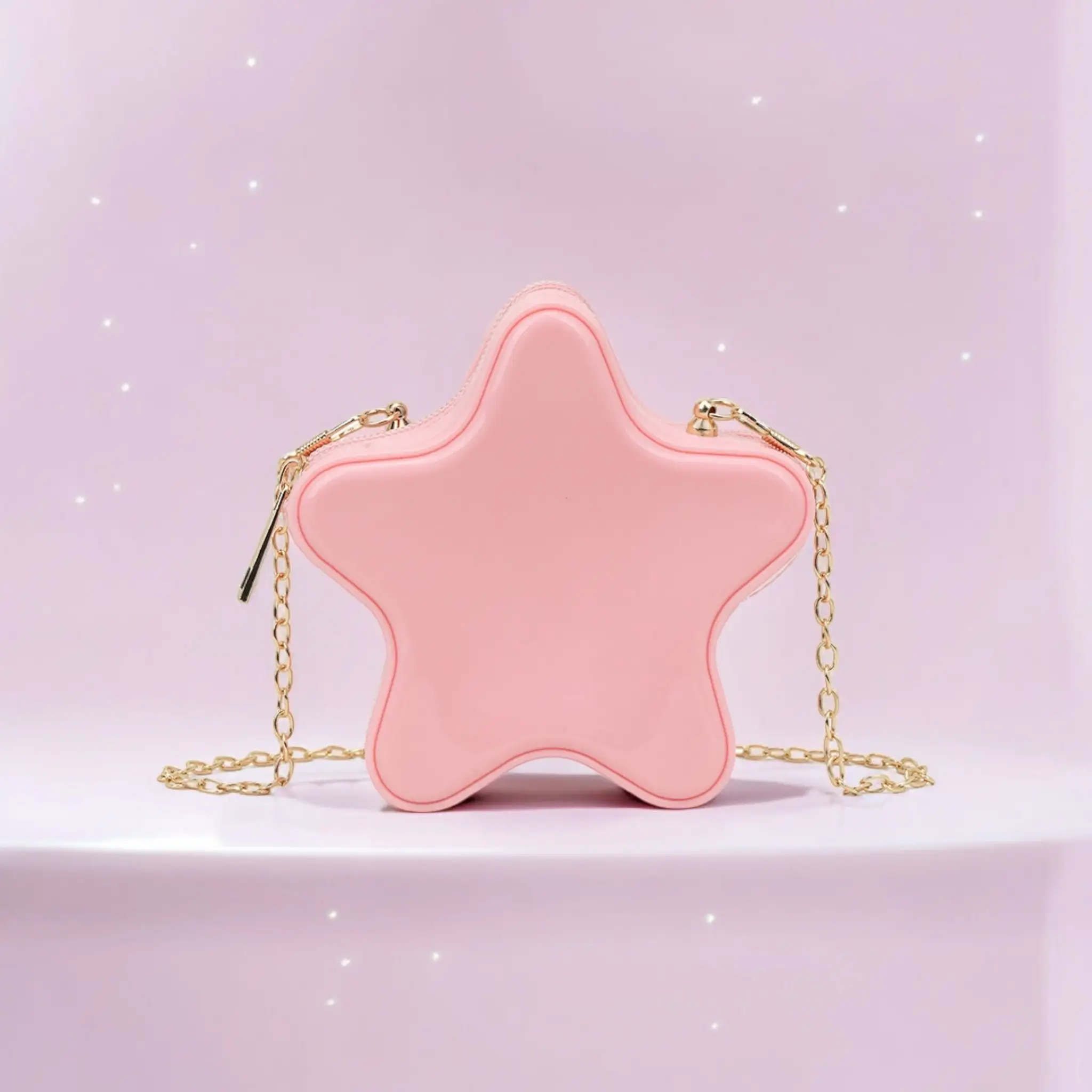 

Мини-сумка через плечо со звездами-сумка через плечо с милым аксессуаром-розовая, белая, Лавандовая Детская сумка через плечо-милый подарок для девочек