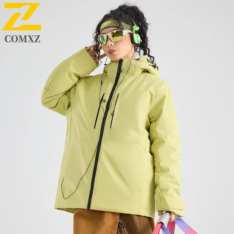COMXZ Windbreaker Jacket Cold Proof Warm Outdoor Hiking Skiing Men's Handsome Coat Climbing Comfortable High Quality Outerwear