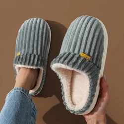 Cozy Winter Unisex Plush Slippers - Warm, Non-Slip Mule Slides - 42-43 (GRAY)