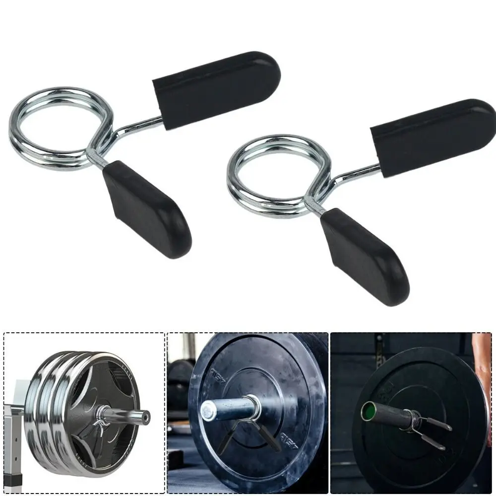 Dumbbell Lock Clamp Spring Clamp Collars Spring Collar Clips Stainless Steel Dumbbell Lock Exercise 25/28/30mm