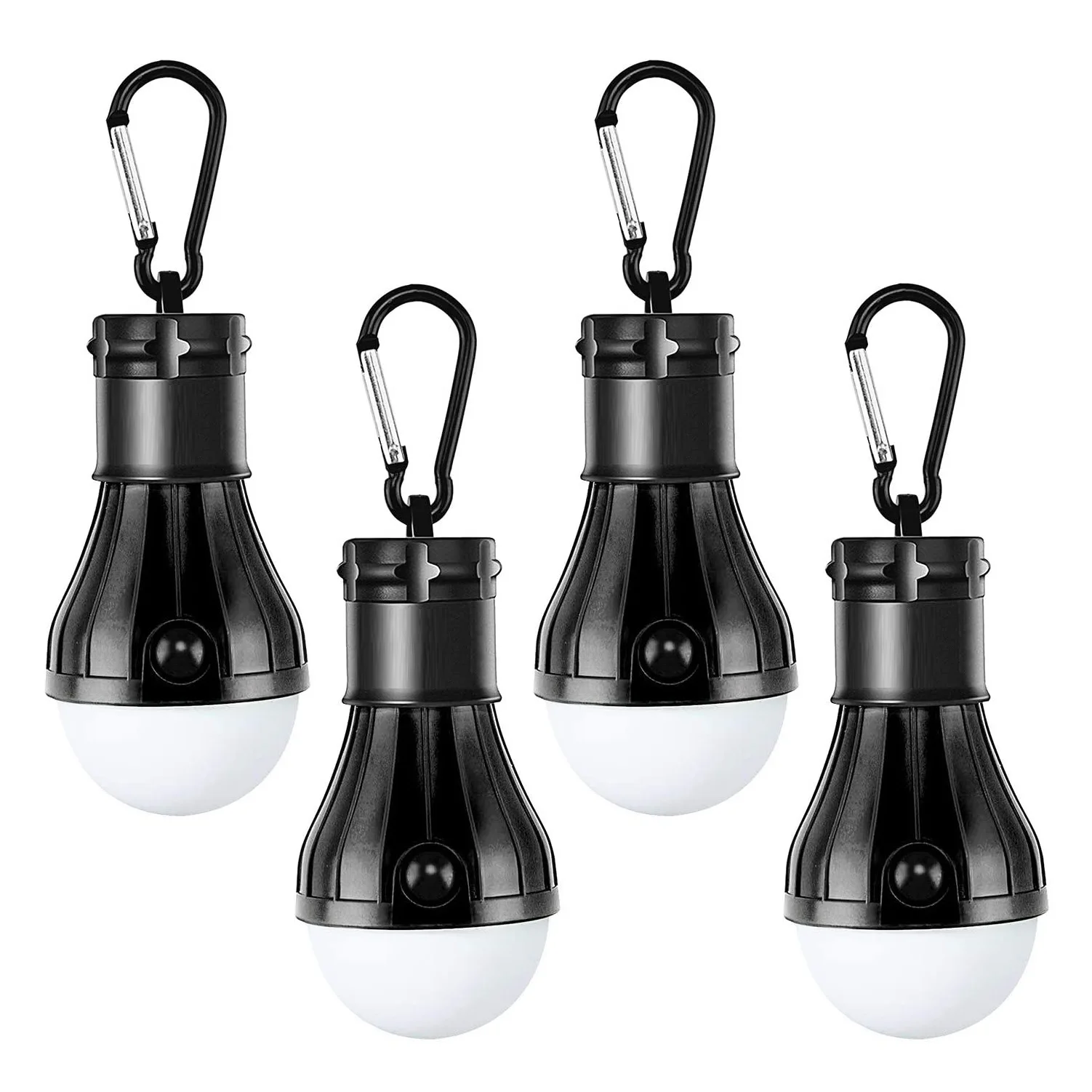 

Compact LED Camping Light Bulbs with Clip Hook Portable Outdoor Tent Light Emergency for Camping Hiking Hurricane Black