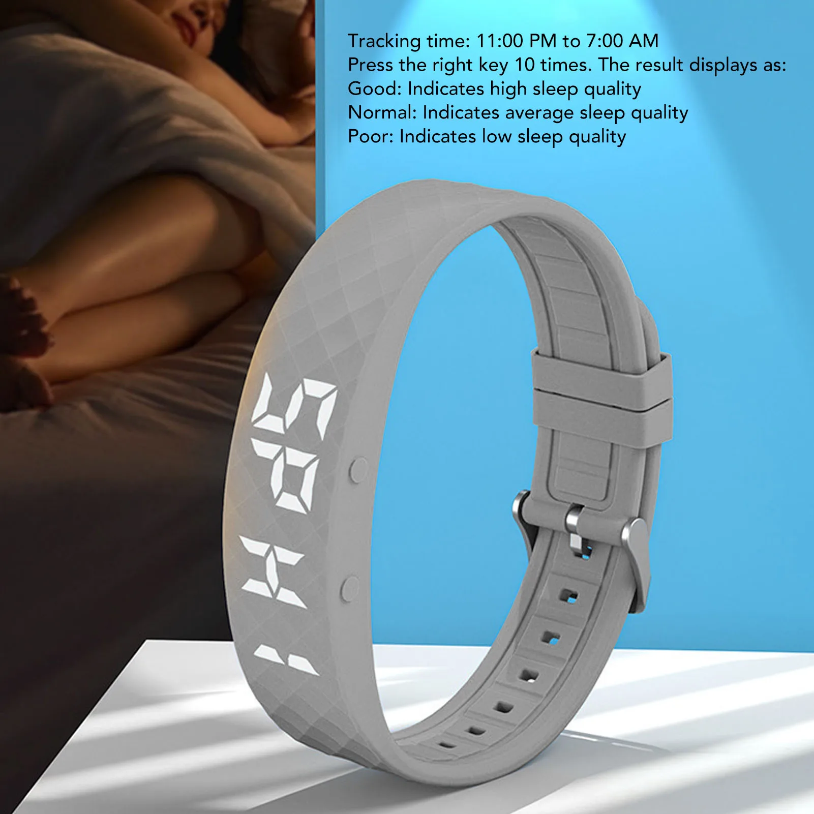 Enhanced Silicone Fitness Tracker with Vibration Alert and USB Rechargeability