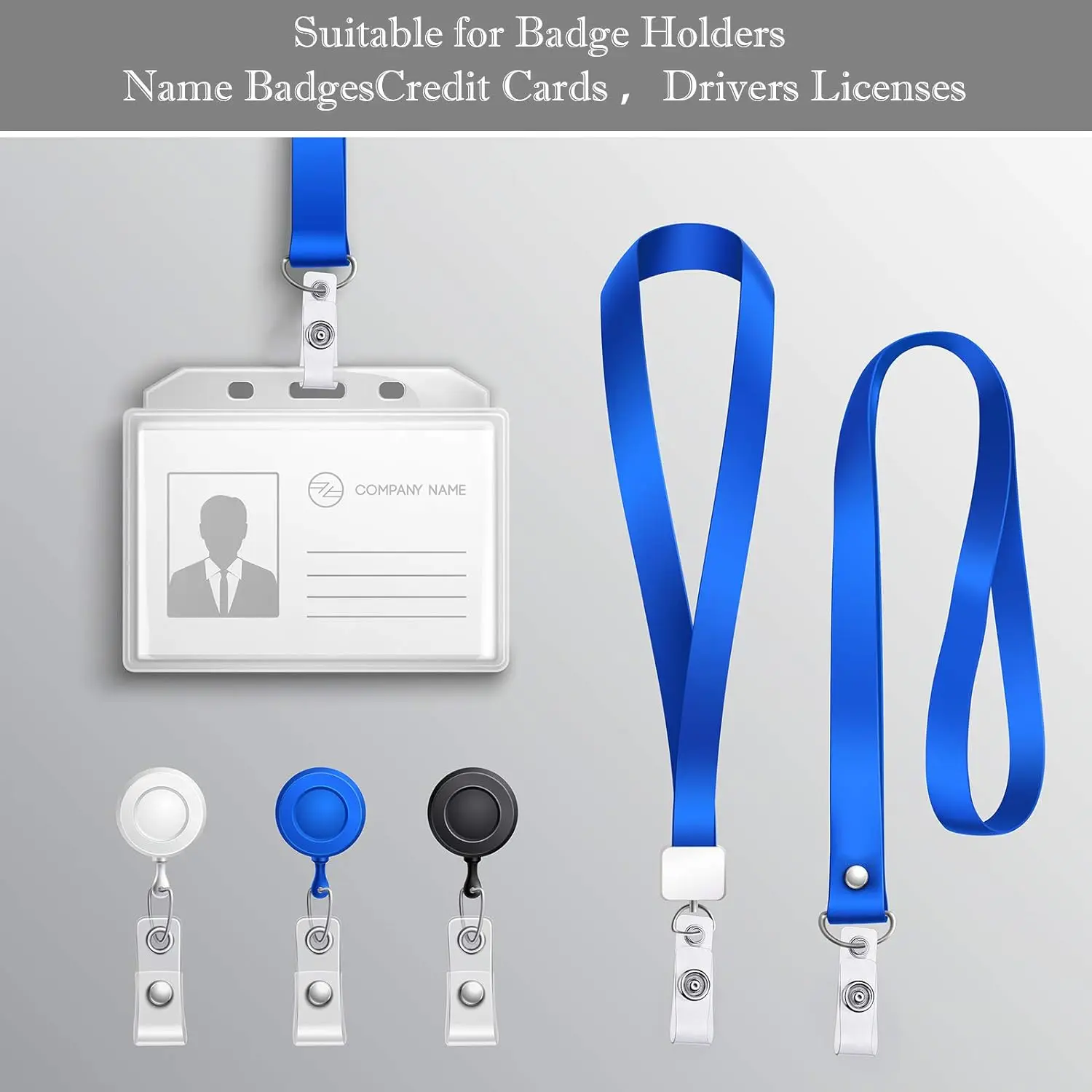 Office Supplies Badge Holders And Clips For Easy ID - View #6