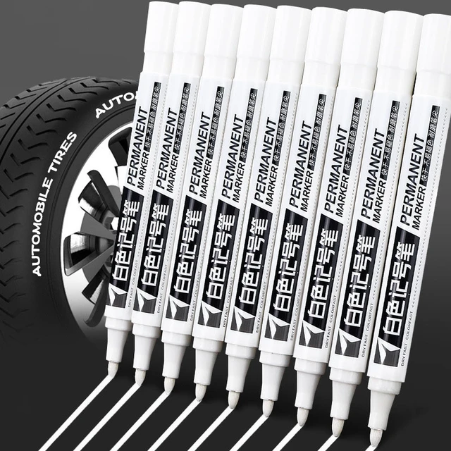 Tire Paint Marker Pen Waterproof White Marker Pens Marker Cleaner Rubber  Permanent Metal Pen Auto Paint Paint Tyre Paint - AliExpress