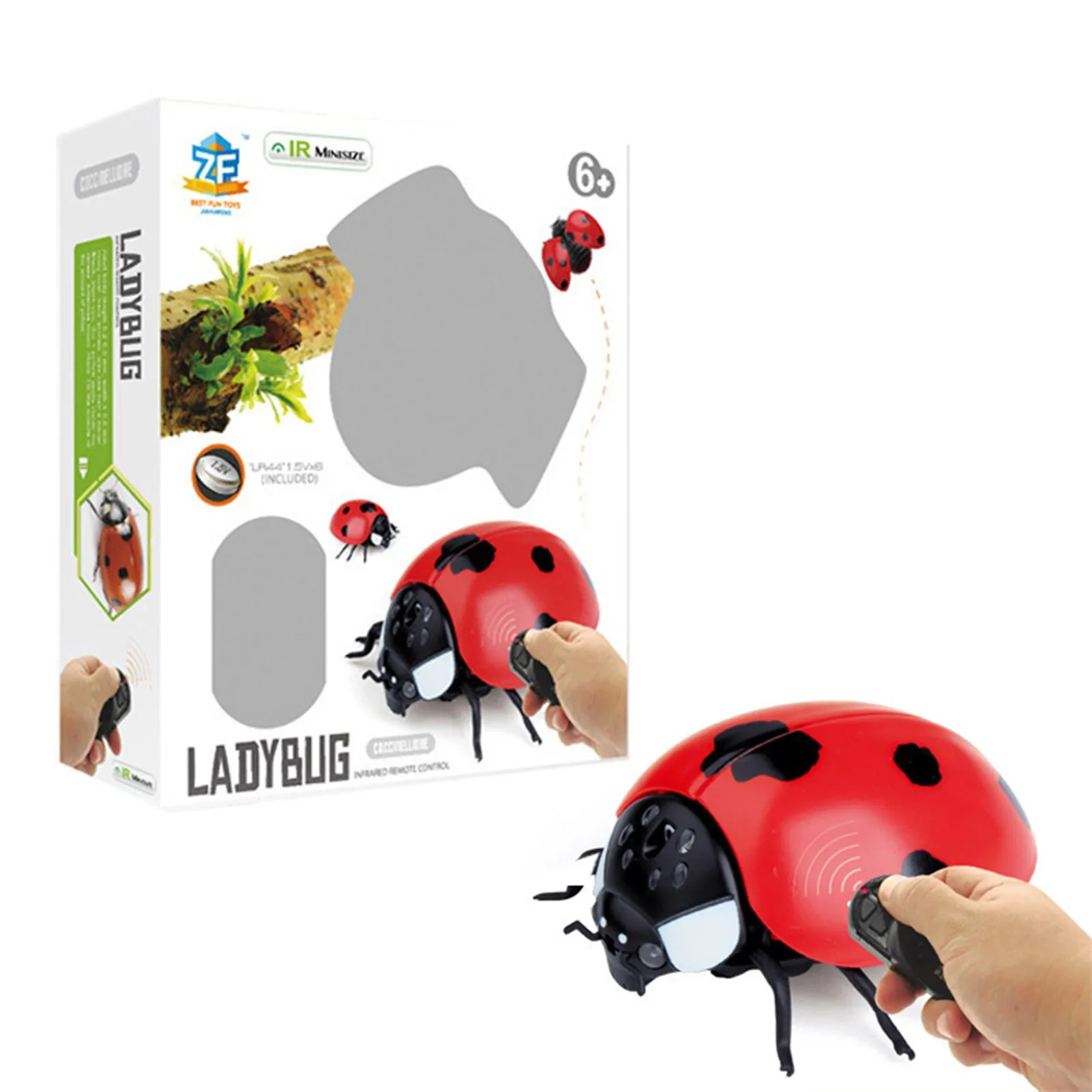Infrared Remote Control Animal Insect Toys Simulation Fly Bee Ladybug ...