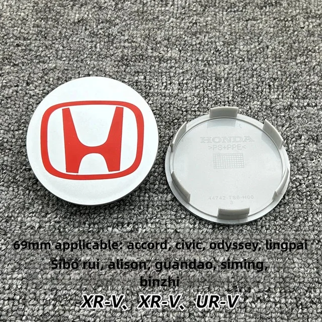 58MM/69MM Car Styling Wheel Center Hub Caps Cover Replacement Accessories For Honda CITY CIVIC Mugen Pilot Type R Type S Insight
