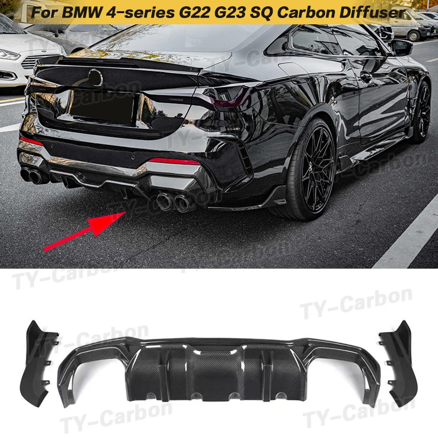 

Задний диффузор для BMW 4 серии G22 G23 2021 + задний диффузор