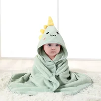 Cartoon Animal Baby Bath Towels Soft Newborn Hooded Towel Blanket Toddler Bathrobe Warm Sleeping Swaddle Wrap For Baby Girls Boy 1
