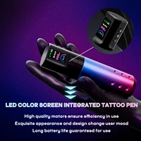 Tattoo Kit POSEIDON Hot New Tattoo Pen Kit For Permanent Makeup Tattoo Machine Kit Wireless Tattoo Power Supply Tattoo Gun Kit 2