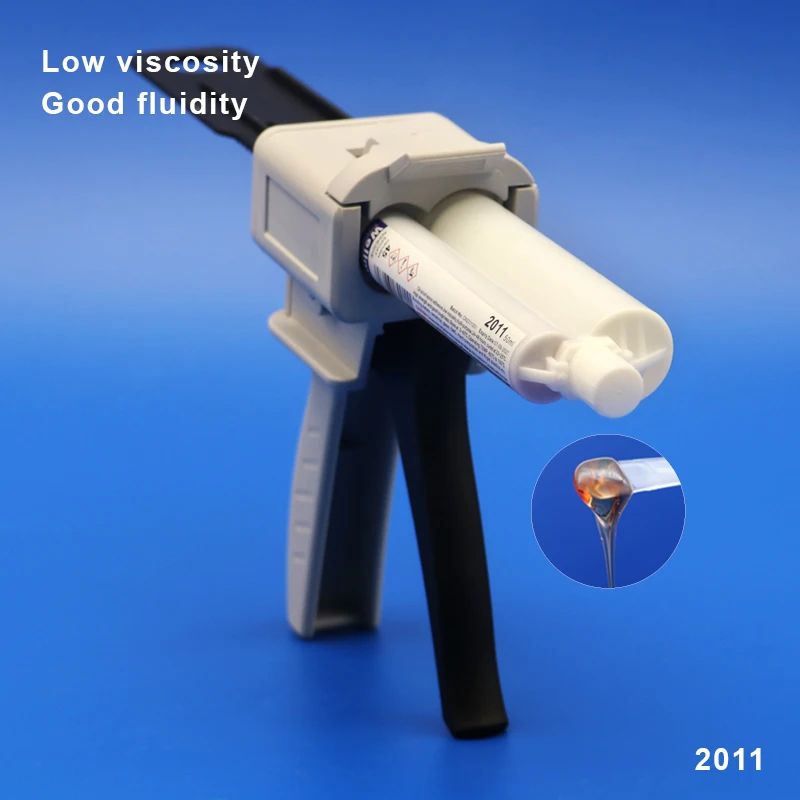 2011 2K Liquid Epoxy Adhesive Bonded and Sealing Metals Ceramics Glass SMC Transparent Brown