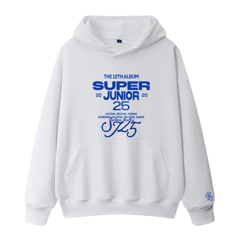 SUPER JUNIOR SS9 フーディー Super Junior Hoodie 12TH ALBUM Super Junior 25 Letter Print