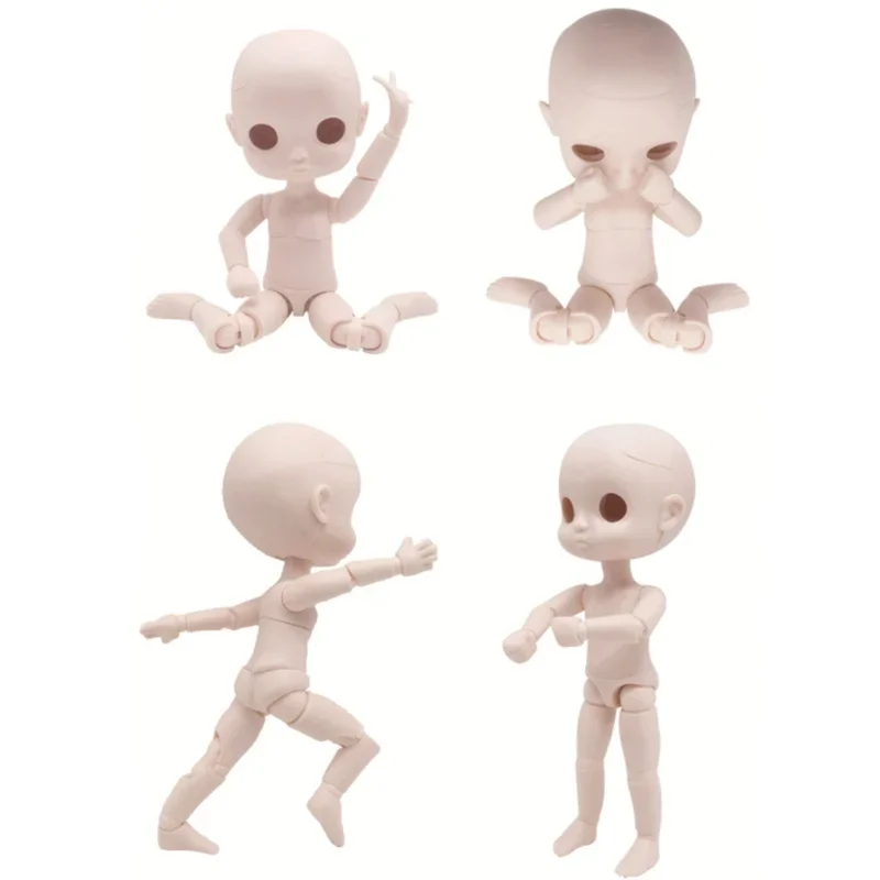 Doll Accessories Ob11 Doll Toy Multi Joint Movable Body 1/12 Bjd Girls Dress Up