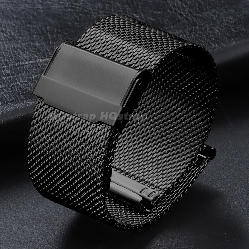Universal Milanese Mesh Stainless Steel Watch Strap - 0.6mm Adjustable Band