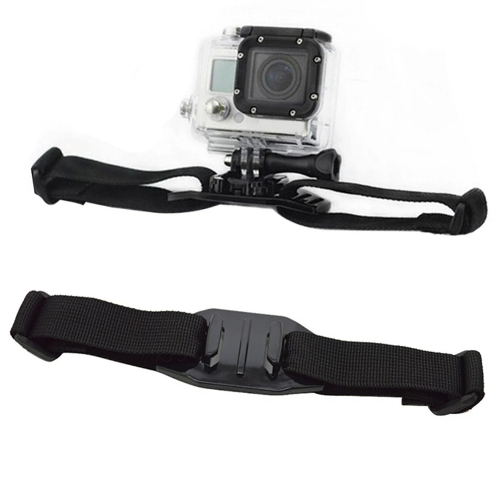 Helmet Strap Mount Bicycle Holder For GoPro Hero 13 12 11 10 9 8 SJCAM SJ4000 AKASO Insta360 DJI Osmo Action Camera Accessories