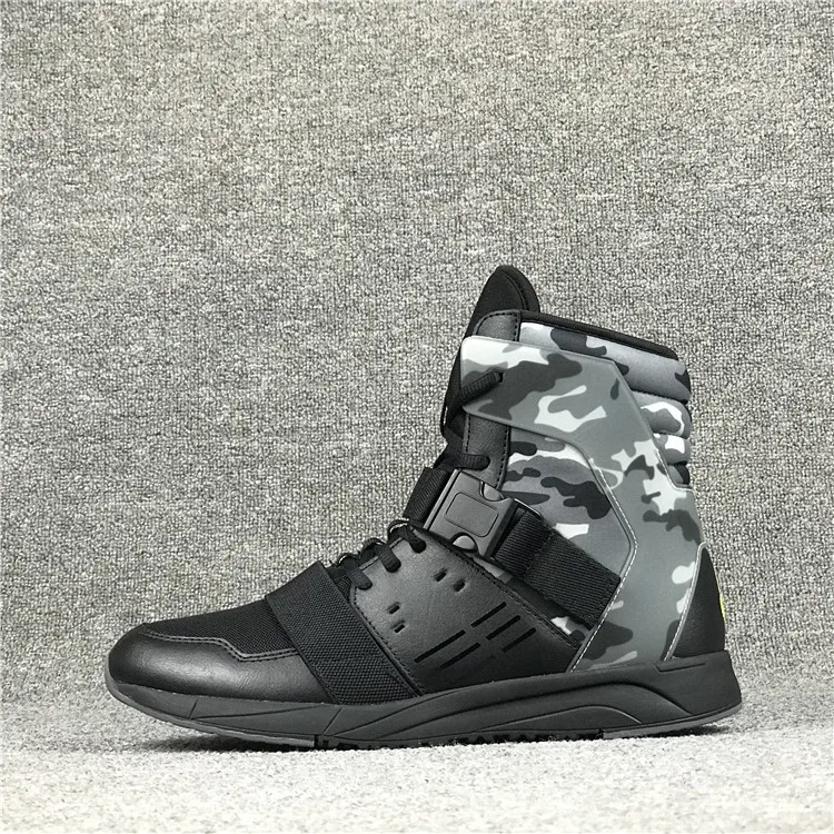 Hard Pull Stability Training Shoes Leather Weight Lifting Power Indoor Fitness Ankle Squat Shoes Men's