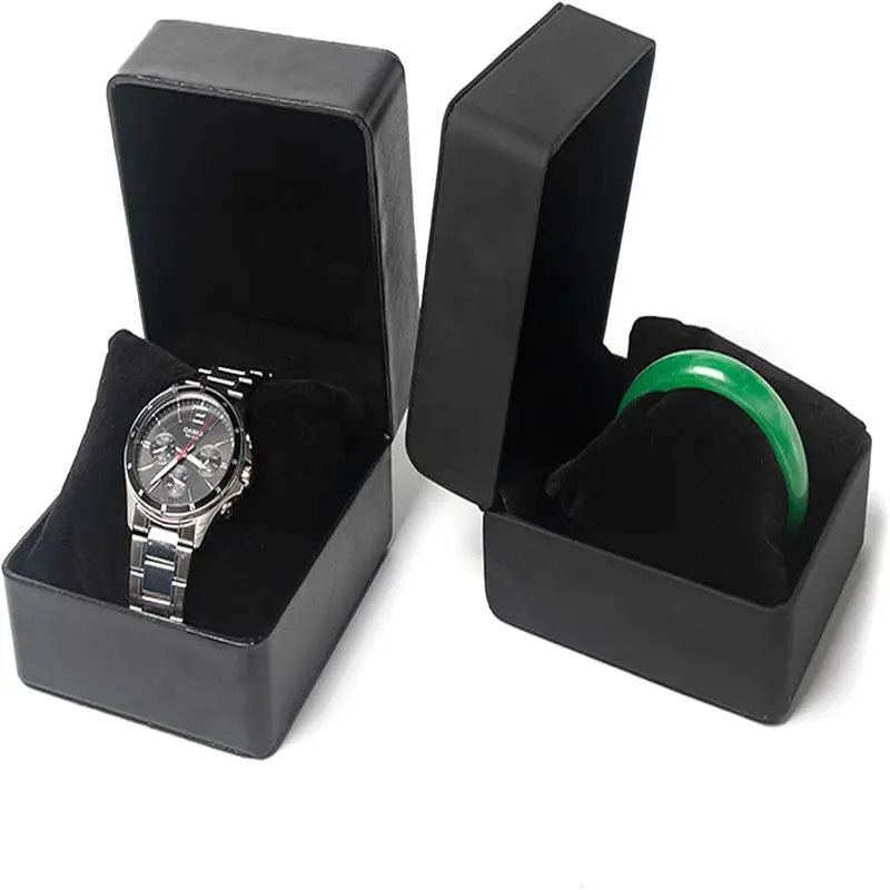 High Grade PU Leather Single Watch Gift Box with Pillow – Elegant Wristwatch Display Ca... - SKU LWGB2010 - UGI Packaging