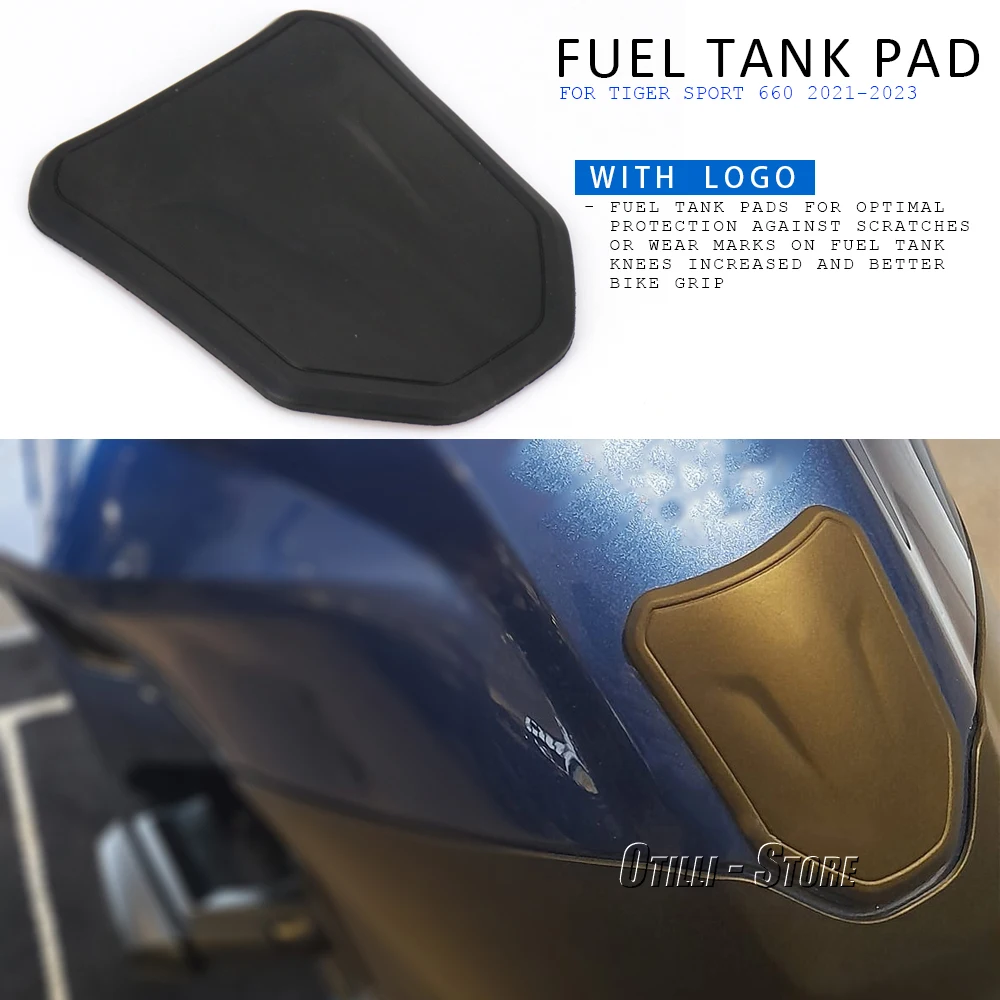 Accessori Moto Adesivo Nero Gas Olio Combustibile Serbatoio Pad Protector Decal Per Tiger Sport 660 2021 2022 2023 Tiger Sport 660