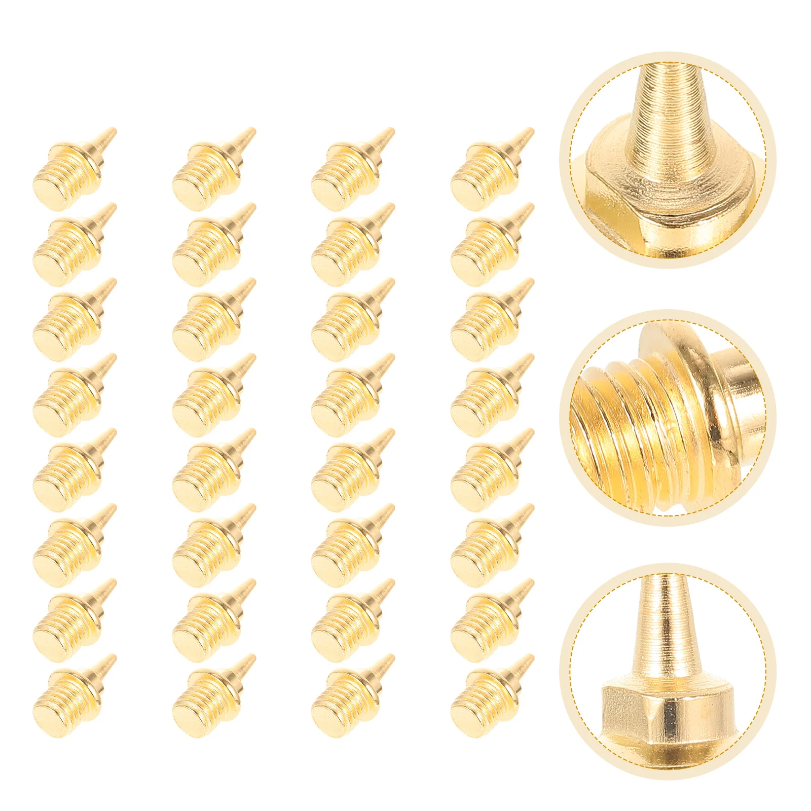 

32 Pcs Spikes Metal Anti-slip Shoes Nails Sprint Sports Sprinting Supplies Toy Short Running Sole Baby
