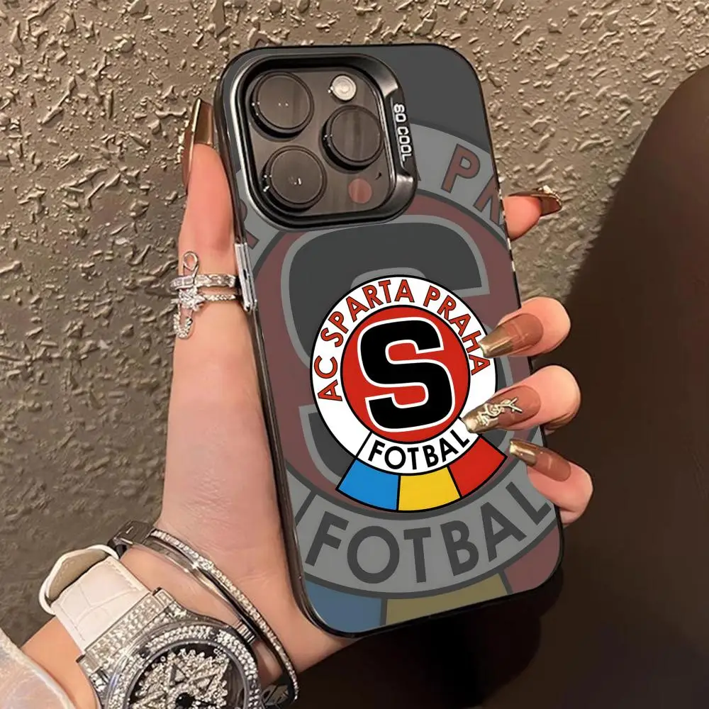 Translucent Color Luxury Protective Mobile Phone Case - FC Sparta Praha Edition