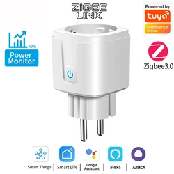 WiFi/Zigbee Smart Plug with Power Monitoring & Voice Control - Zigbee 3.0 (16A 1pcs)