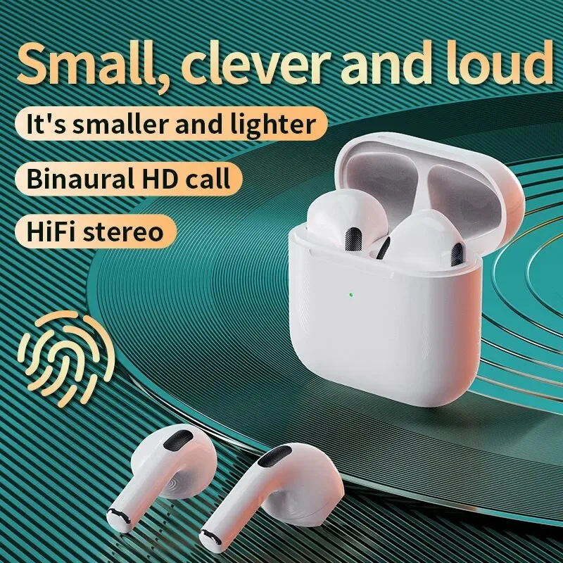 PRO4 Wireless Bluetooth Earphones Headphones Outdoor Sport Headset 5.3 Charging Bin Display Touch Control Earbuds Muisc wireless bluetooth headphones