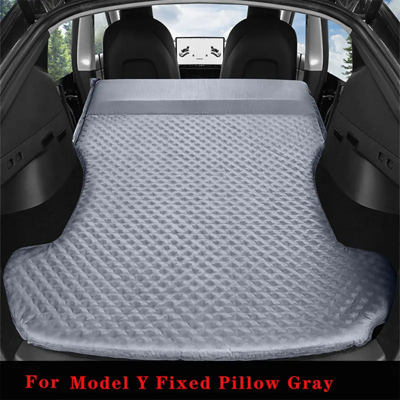 Inflatable air bed car sleeping mattress inflatable camping mattress camping mattress For Tesla Model 3 Model Y 2017- Inflatable Air Mattress Outdoor Camping Inflatable Special Suede Fabric Car Travel Bed