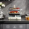Glass Electric Steamer Multi-Functional Reservation Three-Layer Steaming Integrated Stainless Steel Steam Box Large Capacity 3