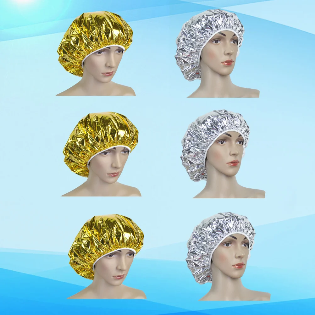 Cap Conditioning Aluminum Hair Deep Foil Processing Caps Reusable Dye Silvertreatment Heat Bath Salon Dyeing Spa for air conditioning heat shield waterproof 80 40cm aluminum foil cooling heat insulation prevent sun exposure