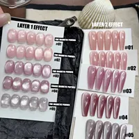12ml Winter Spring Popular Online Selling Northern Lights Cat Eye Gel Nail Polish Glass Bead Cat Magnetic Gel 1