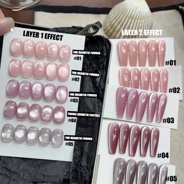 12ml Winter Spring Popular Online Selling Northern Lights Cat Eye Gel Nail Polish Glass Bead Cat Magnetic Gel 1