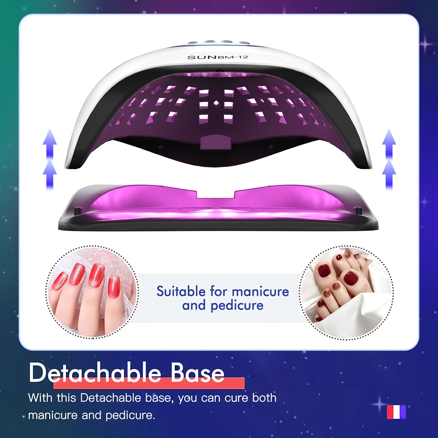 UV LED Lamp For Nail Manicure 72LEDS Professional Gel Polish Drying Lamps With Timer Auto Sensor Manicure Salon Tool 6