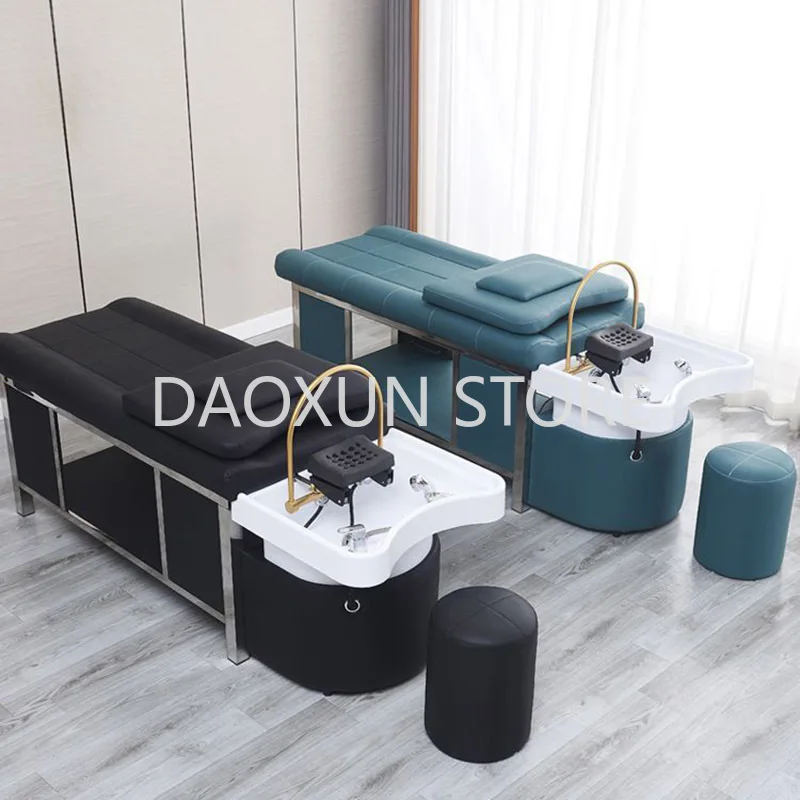 Hair Washing Thai Spa Bed Therapy Comfort Lounge Water Circulation Shampoo Chair Salon Silla Peluqueria Salon Furniture MQ50SC