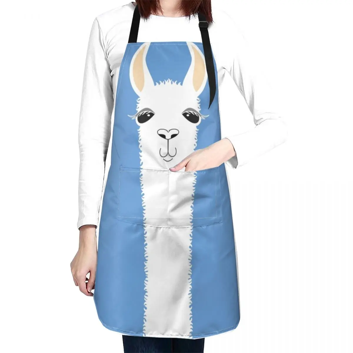 

LLAMA PORTRAIT #4 Apron home women waiter apron Kitchen Aprons Woman chef apron for man