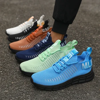 2025 أحذية الجري الرجالية شبكة تنفس للصيف أحذية رياضية خارجية خفيفة الوزن أحذية رياضية للرجال أحذية التدريب الرياضية 6