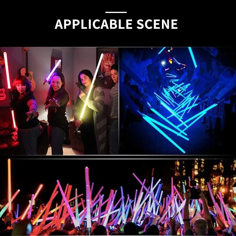 Light saber Lightsaber 2 In 1 RGB adjustable light saber toys children double switch sword toys for boys luminous gifts