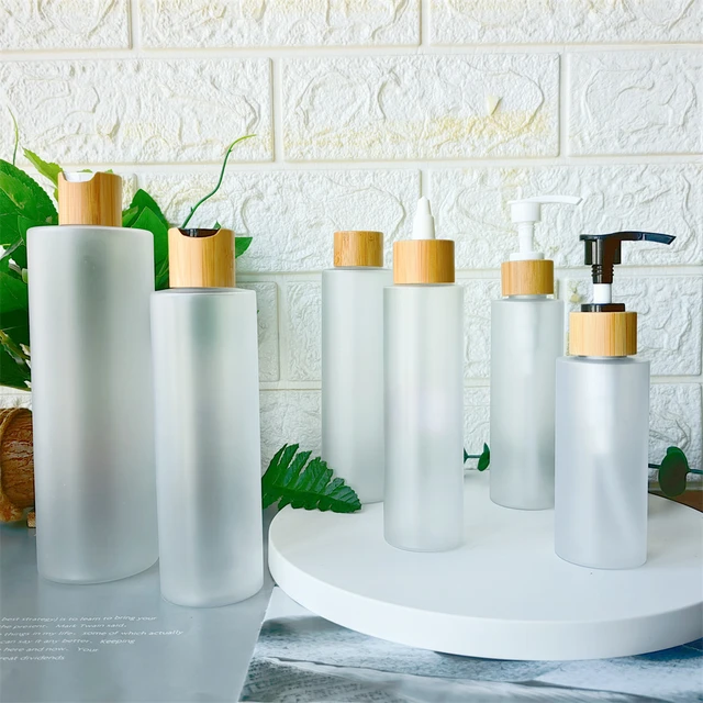 Green Glass Pump & Spray Reusable Refillable 500ml Bottles - 2 Pack