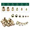210/165/100PCS Box Rivet Nuts Carbon Steel M4 M5 M6 M8 M10 M12 Flat Head Rivet Nuts Set Hardware Multi Sizes Insert Rivet Nuts 6