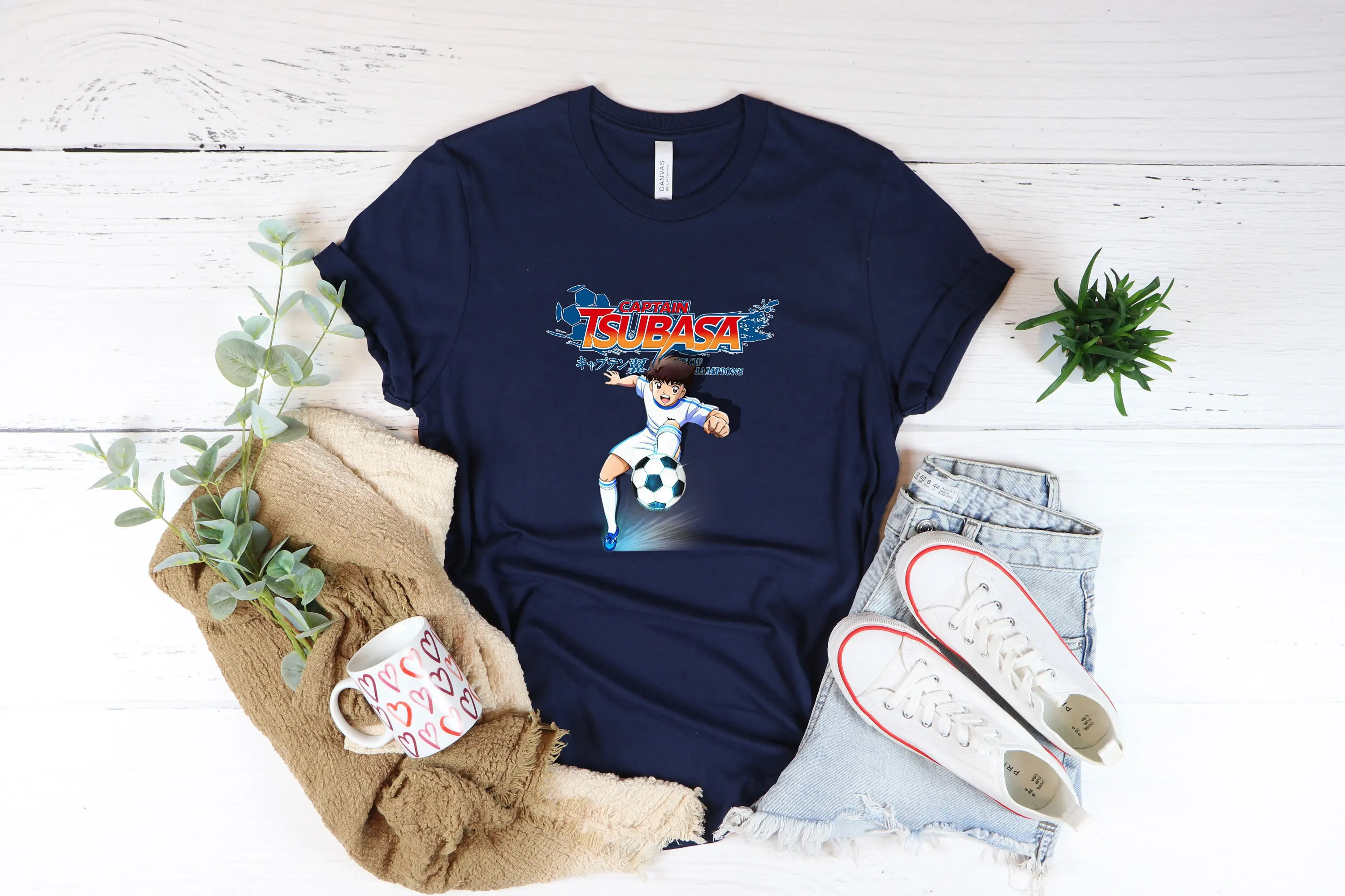 T-Shirt Captain Tsubasa, Camicia Retrò, Maglia Da Calcio Unisex, # Gd0193