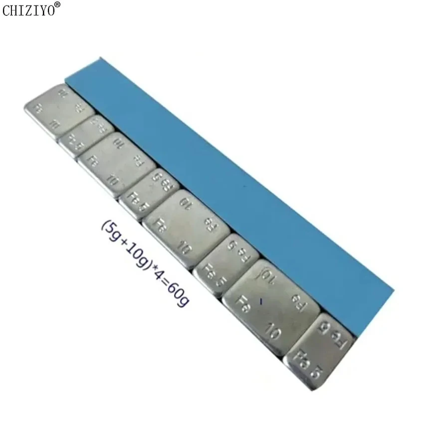 Automobile Balance Block 0.6kg Tire Balance Block Automobile Dynamic Balance Adhesive Block 5g 10g Steel Rim Hub Counterweight Adhesive Iron Block