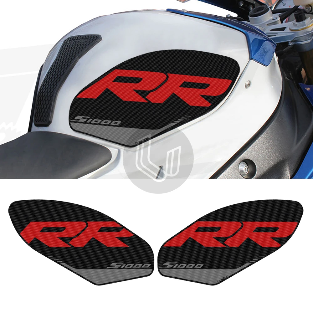 For BMW Motorrad S1000RR 2009-2018 Motorcycle Anti slip Tank Pad 3M Side Gas Knee Grip Traction Pads Protector Sticker