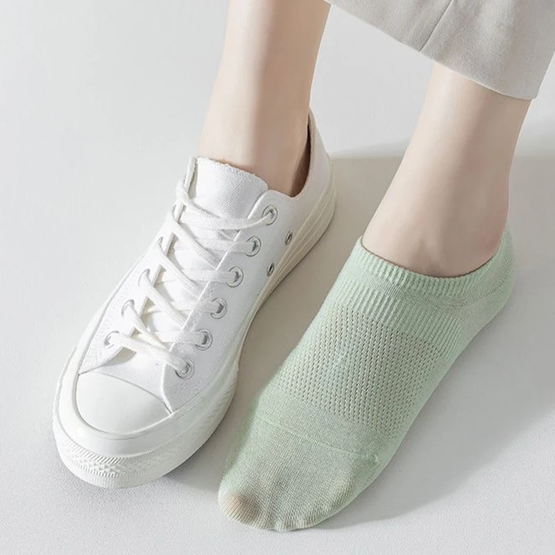 Boat Socks Women Socks Woman Socks 3Pairs Women Solid Boat Socks Breathable Versatile Casual Comfortable Non Slip Invisible Summer Thin Lightweight