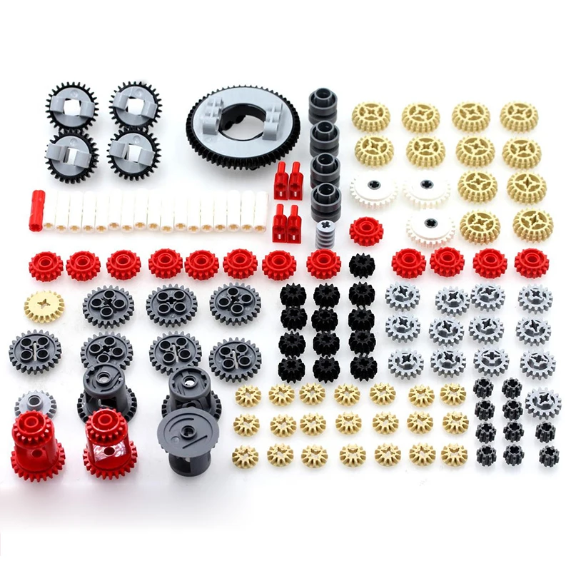 Techncial Gears Parts 65413 65414 69761 69762 42529 87407 94925 3647 10928 4019 4716 6573 fit MOC Building Blocks Car Bricks Toy