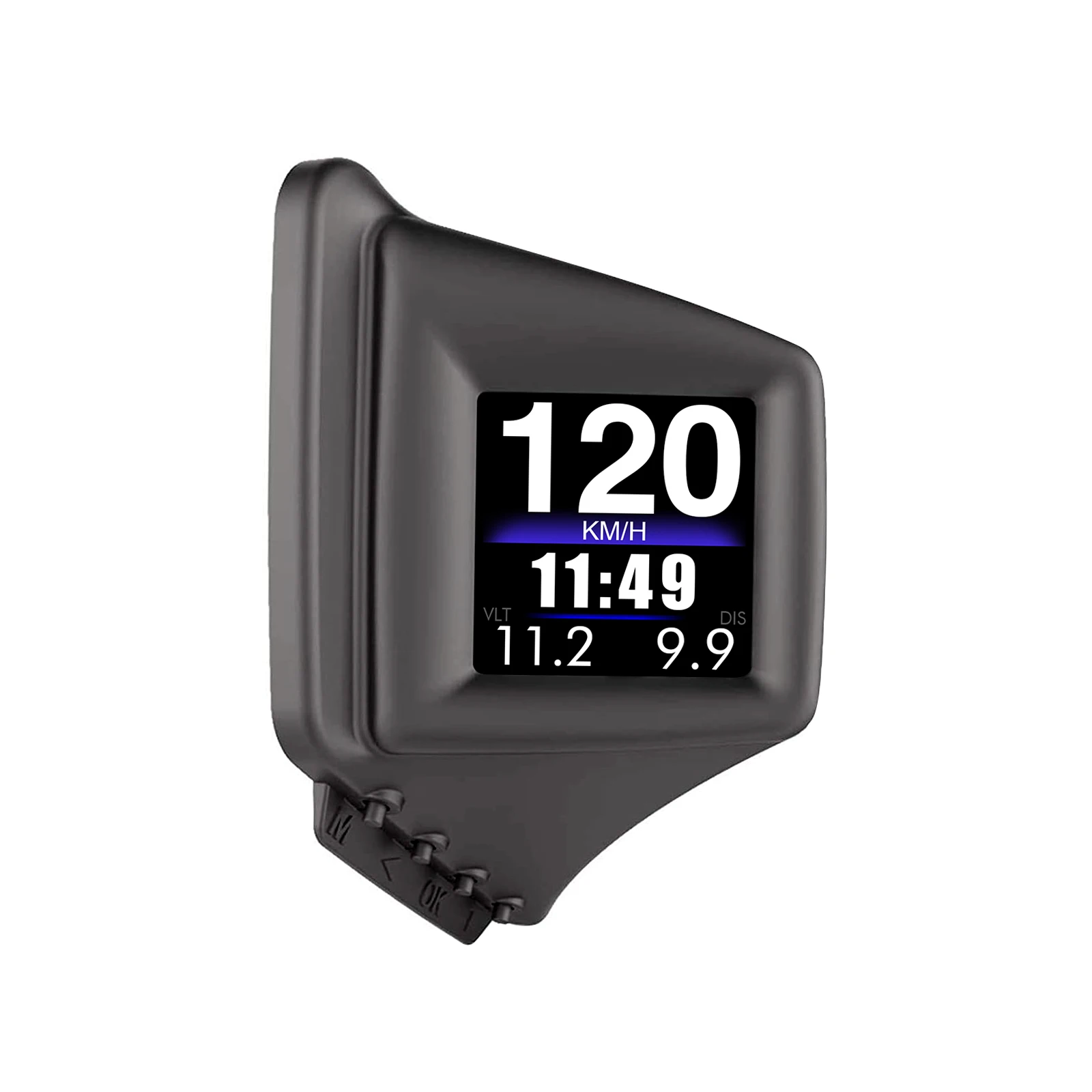 다기능 HUD 장치 OBD2+GPS 온보드 컴퓨터 A필러 트림 설치 RPM 터보 오일 압력 수온 GPS 속도계