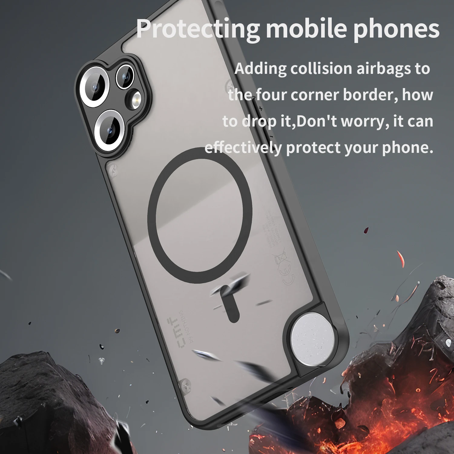 Fit Nothing Matte MagSafe Case with Drop Protection and Translucent Design