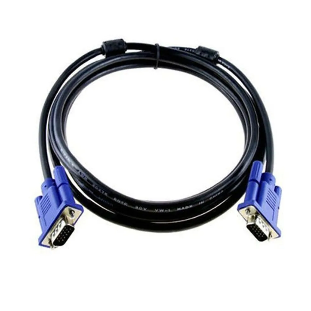 

VGA Cable Computer Monitor TV Projector HD Cable VGA Video Extension Line 1.5 Meters 1440*900P